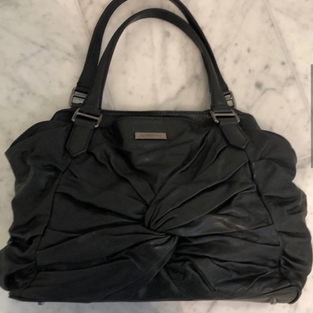 Burberry Knot Healy Leather Satchel - Picture 3 of 9